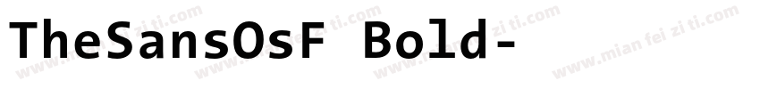 TheSansOsF Bold字体转换